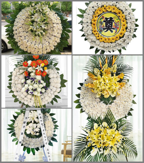 湖北咸宁市崇阳县青山镇花圈速递